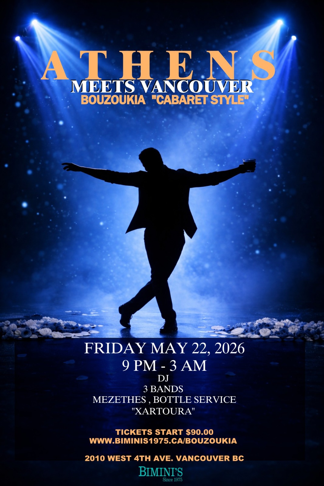 Athens Meets Vancouver Bouzoukia Event Poster