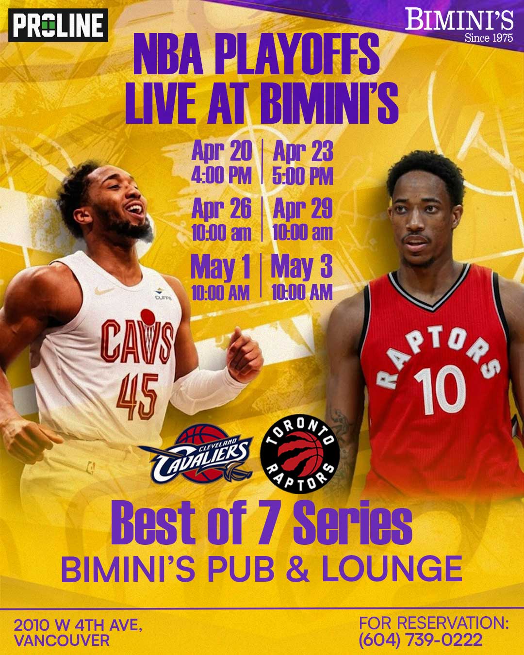 NBA Playoffs Live at Bimini