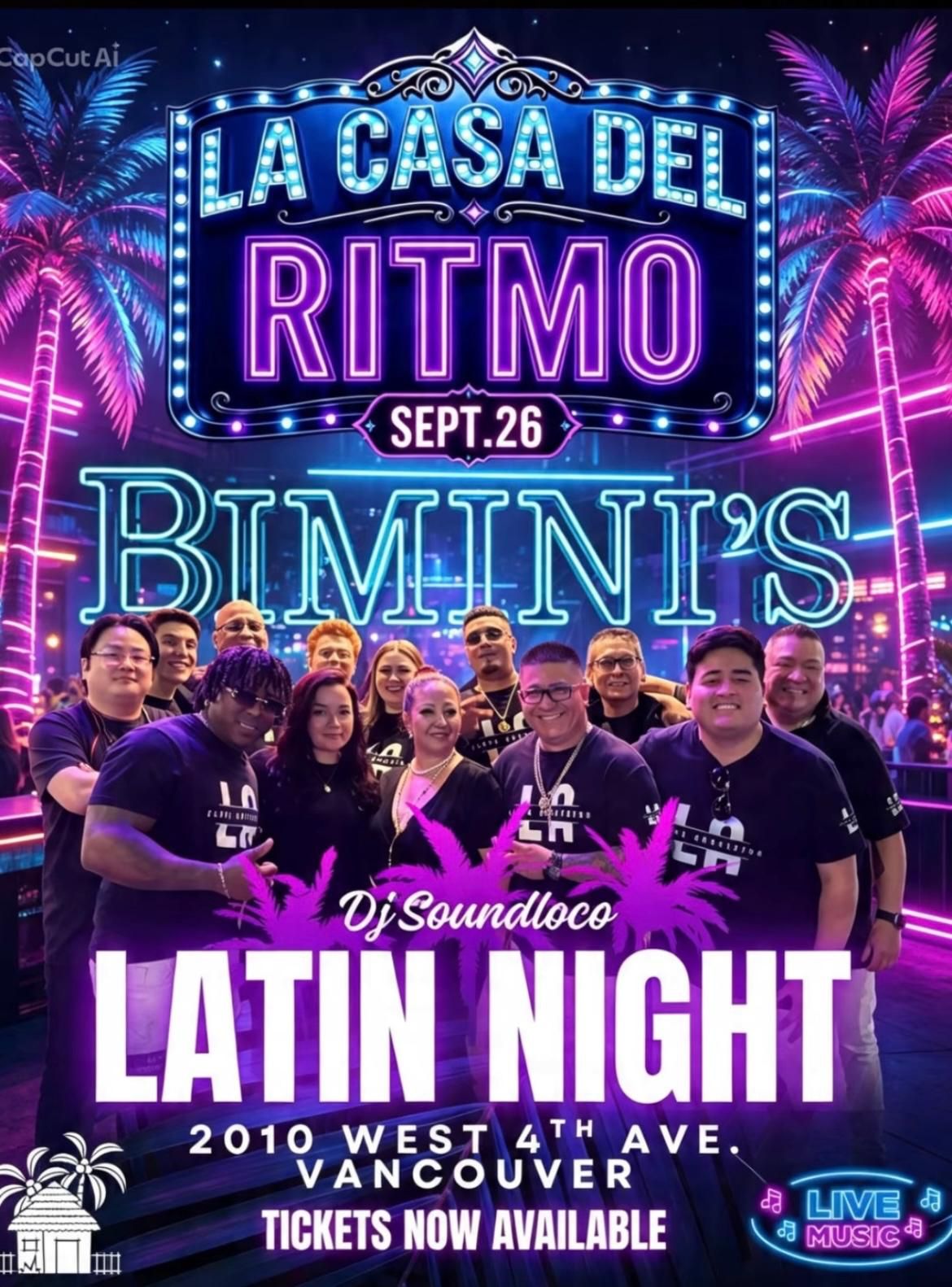 Latin Night Biminis Vancouver