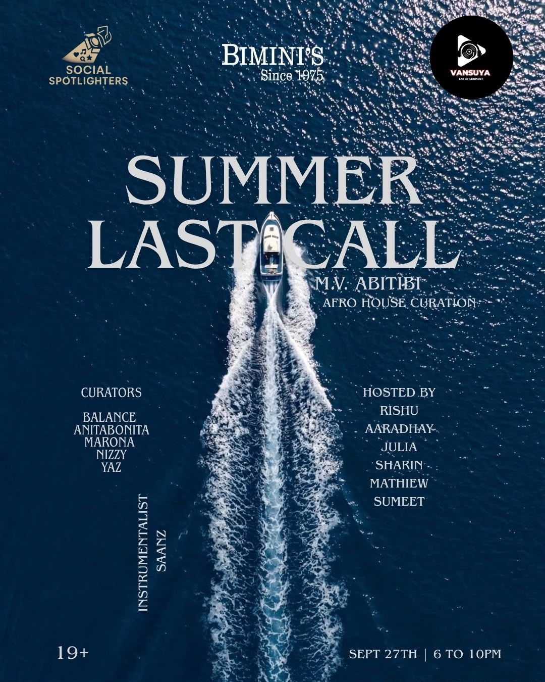 Summer Last Call Boat Party